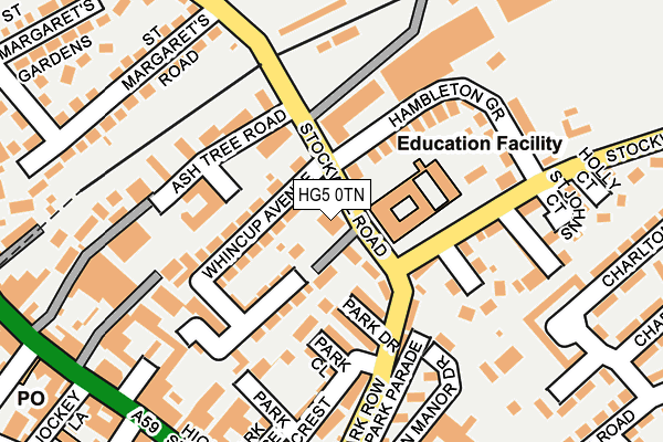 HG5 0TN map - OS OpenMap – Local (Ordnance Survey)