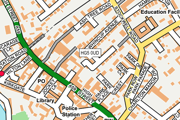 HG5 0UD map - OS OpenMap – Local (Ordnance Survey)