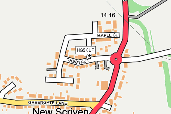 HG5 0UF map - OS OpenMap – Local (Ordnance Survey)