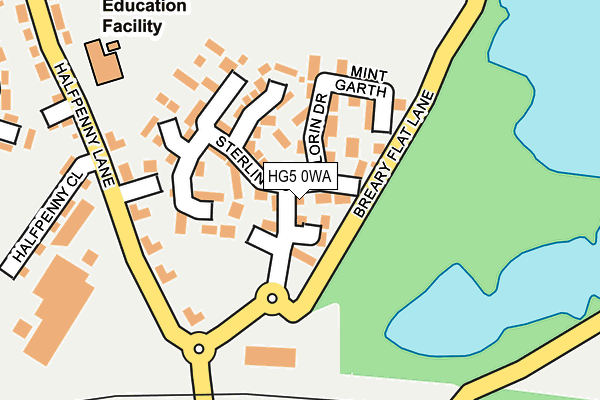 HG5 0WA map - OS OpenMap – Local (Ordnance Survey)