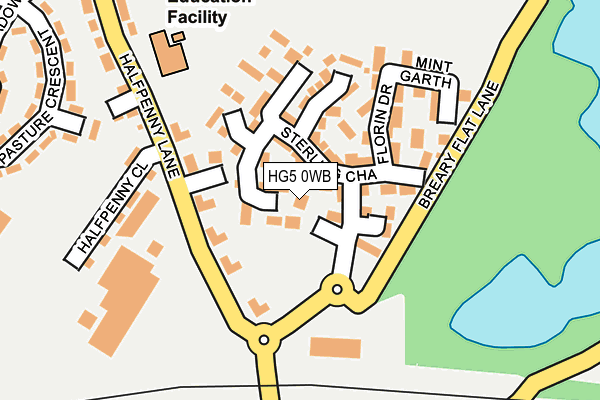 HG5 0WB map - OS OpenMap – Local (Ordnance Survey)