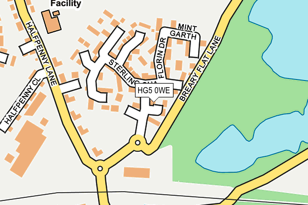 HG5 0WE map - OS OpenMap – Local (Ordnance Survey)