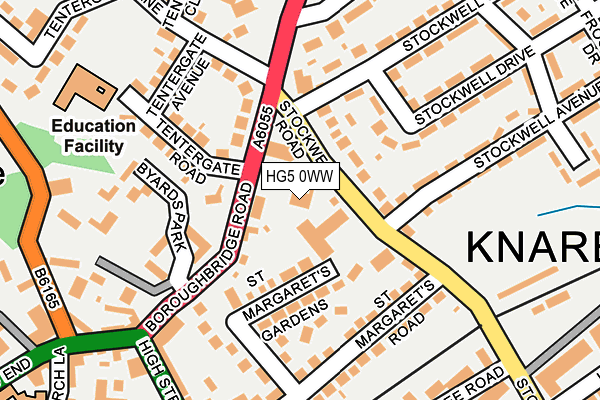 HG5 0WW map - OS OpenMap – Local (Ordnance Survey)