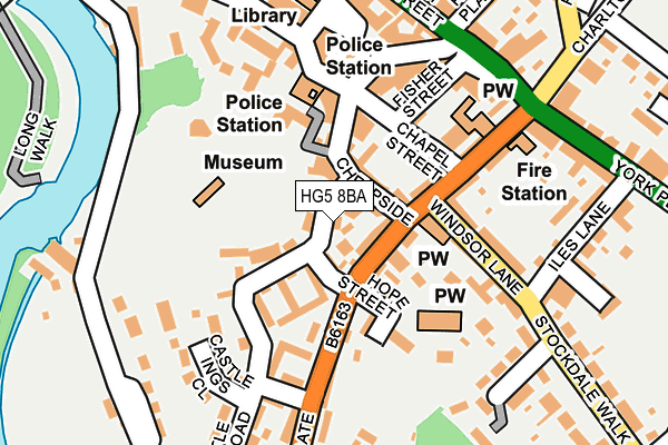 HG5 8BA map - OS OpenMap – Local (Ordnance Survey)