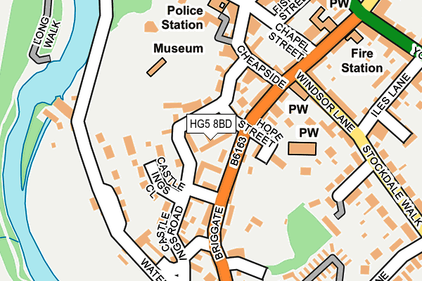HG5 8BD map - OS OpenMap – Local (Ordnance Survey)