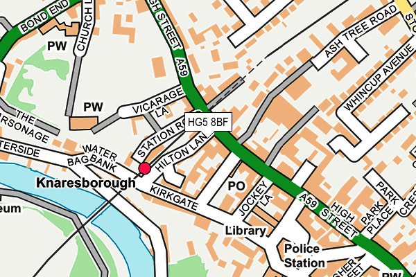 HG5 8BF map - OS OpenMap – Local (Ordnance Survey)