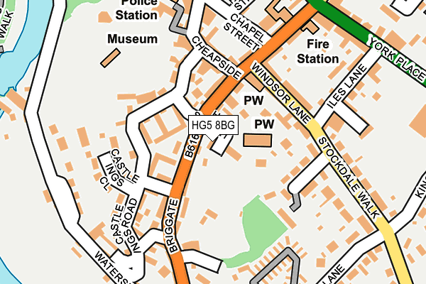 HG5 8BG map - OS OpenMap – Local (Ordnance Survey)