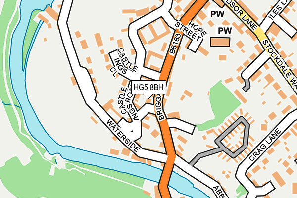 HG5 8BH map - OS OpenMap – Local (Ordnance Survey)