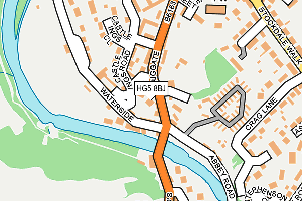 HG5 8BJ map - OS OpenMap – Local (Ordnance Survey)