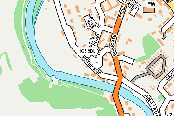 HG5 8BU map - OS OpenMap – Local (Ordnance Survey)