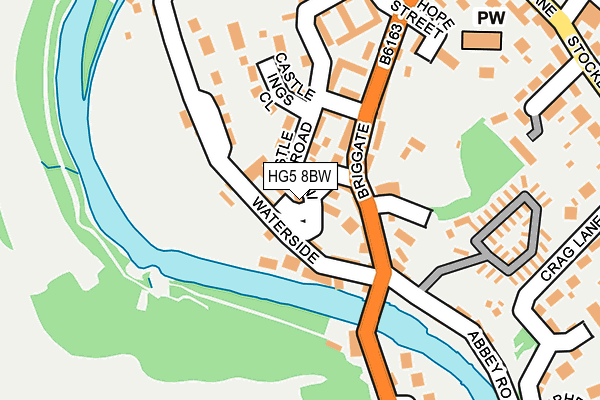 HG5 8BW map - OS OpenMap – Local (Ordnance Survey)