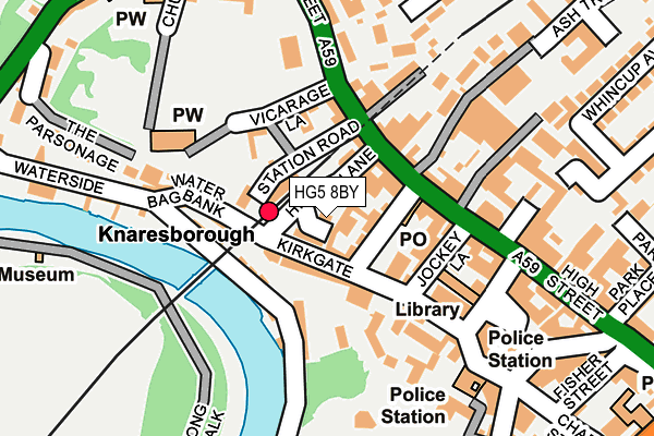 HG5 8BY map - OS OpenMap – Local (Ordnance Survey)