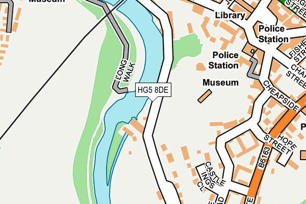 HG5 8DE map - OS OpenMap – Local (Ordnance Survey)