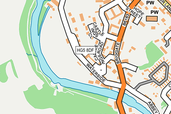 HG5 8DF map - OS OpenMap – Local (Ordnance Survey)