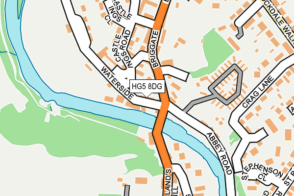 HG5 8DG map - OS OpenMap – Local (Ordnance Survey)
