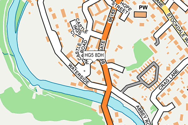 HG5 8DH map - OS OpenMap – Local (Ordnance Survey)