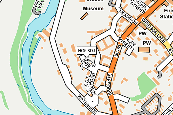 HG5 8DJ map - OS OpenMap – Local (Ordnance Survey)