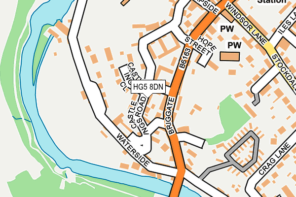 HG5 8DN map - OS OpenMap – Local (Ordnance Survey)