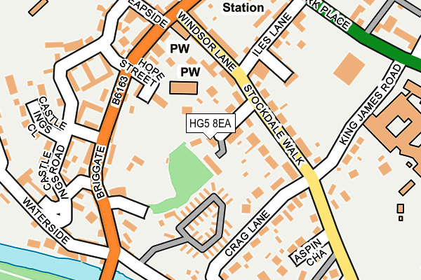 HG5 8EA map - OS OpenMap – Local (Ordnance Survey)