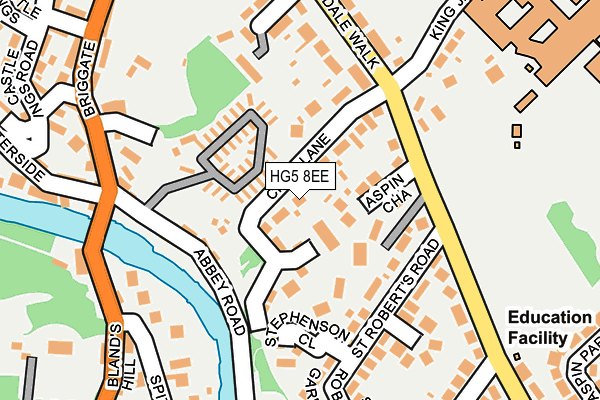 HG5 8EE map - OS OpenMap – Local (Ordnance Survey)