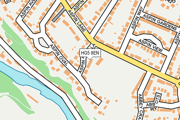 HG5 8EN map - OS OpenMap – Local (Ordnance Survey)