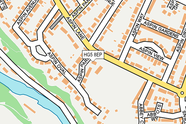 HG5 8EP map - OS OpenMap – Local (Ordnance Survey)