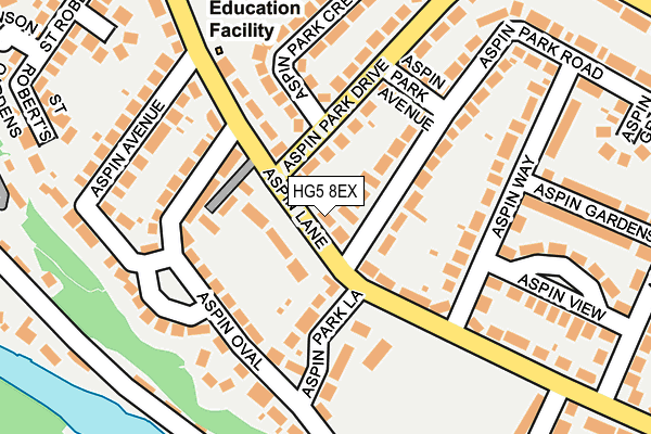 HG5 8EX map - OS OpenMap – Local (Ordnance Survey)