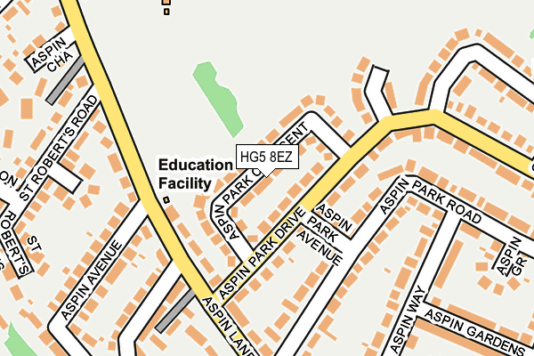 HG5 8EZ map - OS OpenMap – Local (Ordnance Survey)