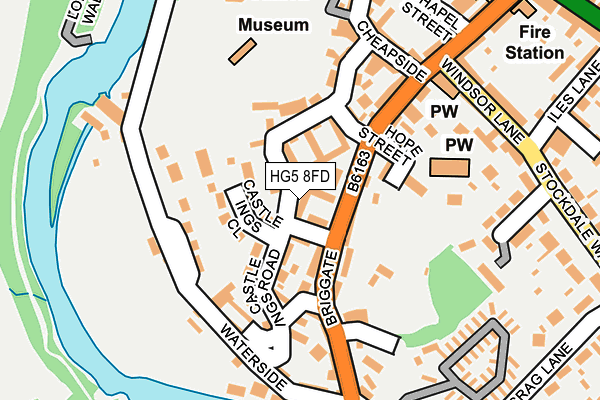 HG5 8FD map - OS OpenMap – Local (Ordnance Survey)