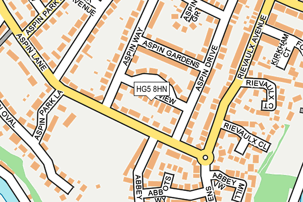 HG5 8HN map - OS OpenMap – Local (Ordnance Survey)