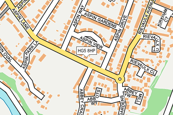 HG5 8HP map - OS OpenMap – Local (Ordnance Survey)