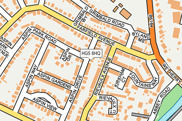 HG5 8HQ map - OS OpenMap – Local (Ordnance Survey)