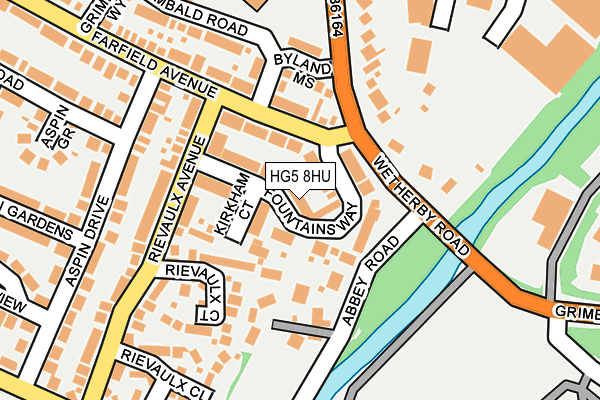 HG5 8HU map - OS OpenMap – Local (Ordnance Survey)