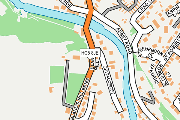 HG5 8JE map - OS OpenMap – Local (Ordnance Survey)