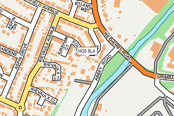 HG5 8LA map - OS OpenMap – Local (Ordnance Survey)
