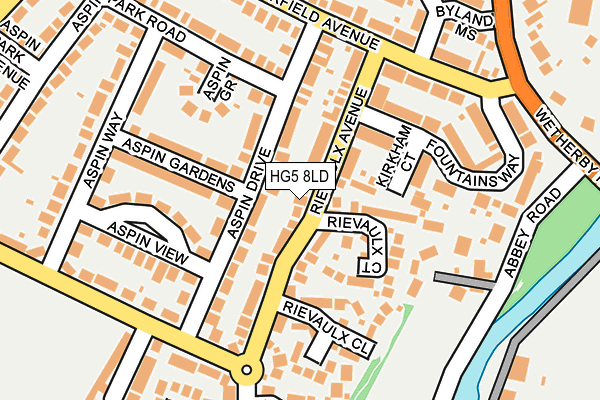 HG5 8LD map - OS OpenMap – Local (Ordnance Survey)