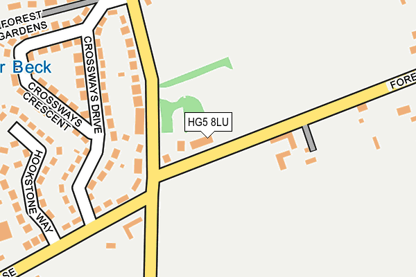 HG5 8LU map - OS OpenMap – Local (Ordnance Survey)