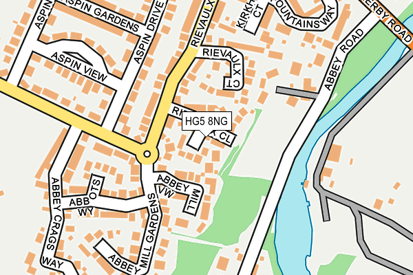HG5 8NG map - OS OpenMap – Local (Ordnance Survey)