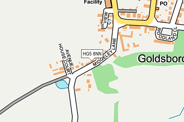 HG5 8NN map - OS OpenMap – Local (Ordnance Survey)