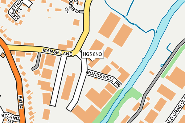 HG5 8NQ map - OS OpenMap – Local (Ordnance Survey)
