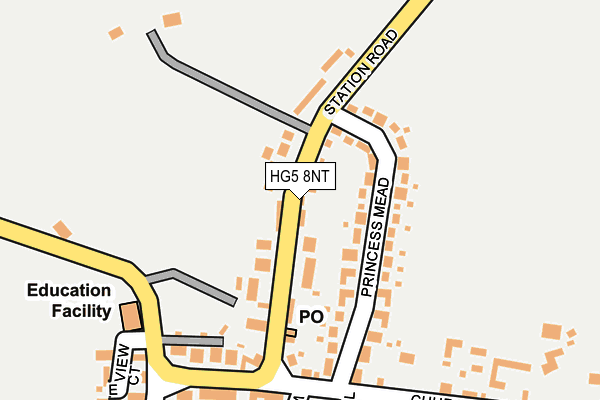 HG5 8NT map - OS OpenMap – Local (Ordnance Survey)