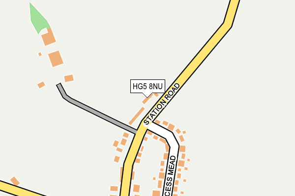HG5 8NU map - OS OpenMap – Local (Ordnance Survey)