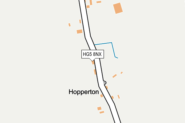 HG5 8NX map - OS OpenMap – Local (Ordnance Survey)