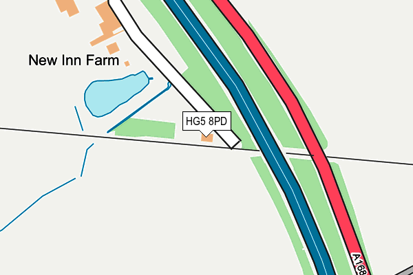 HG5 8PD map - OS OpenMap – Local (Ordnance Survey)