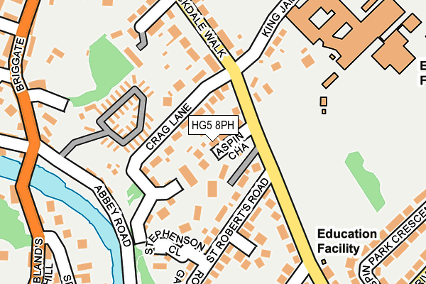 HG5 8PH map - OS OpenMap – Local (Ordnance Survey)