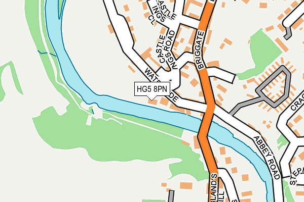 HG5 8PN map - OS OpenMap – Local (Ordnance Survey)