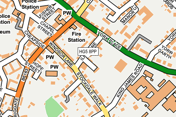 HG5 8PP map - OS OpenMap – Local (Ordnance Survey)