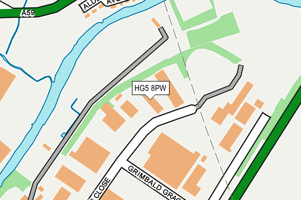 HG5 8PW map - OS OpenMap – Local (Ordnance Survey)