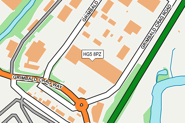 HG5 8PZ map - OS OpenMap – Local (Ordnance Survey)