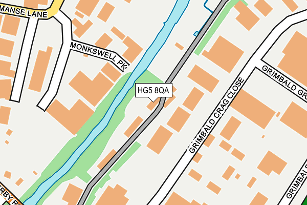 HG5 8QA map - OS OpenMap – Local (Ordnance Survey)
